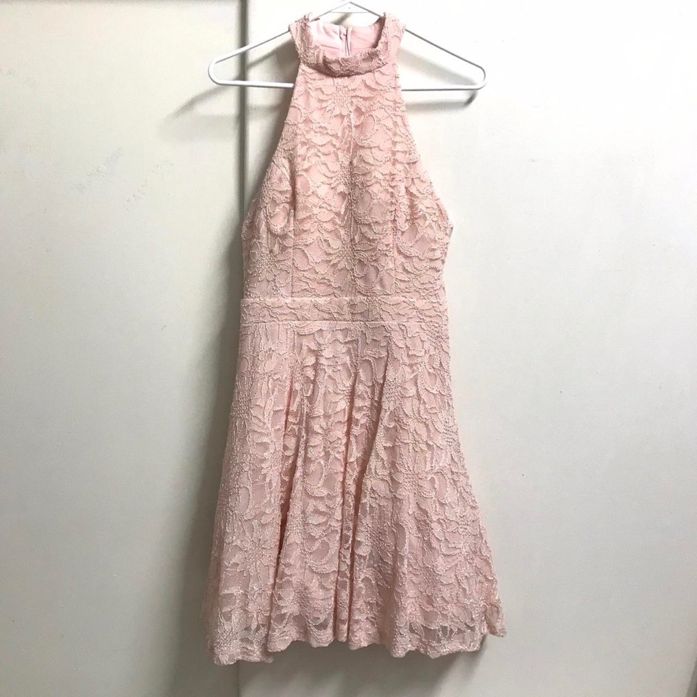Barbie Baby Pink Halter Prom Dress